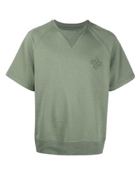 T-shirt girocollo verde oliva di Tagliatore