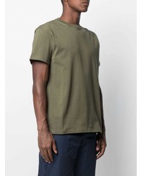 T-shirt girocollo verde oliva di Converse