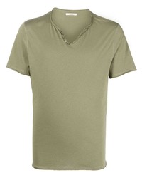 T-shirt girocollo verde oliva di Zadig & Voltaire