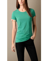 T-shirt girocollo verde