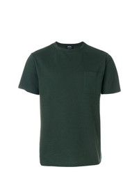 T-shirt girocollo verde scuro di A.P.C.