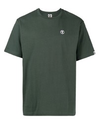 T-shirt girocollo verde scuro di AAPE BY A BATHING APE
