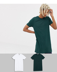 T-shirt girocollo verde scuro di ASOS DESIGN