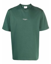 T-shirt girocollo verde scuro di Axel Arigato