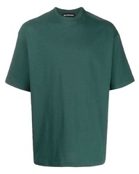 T-shirt girocollo verde scuro di Balenciaga
