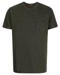 T-shirt girocollo verde scuro di Barena