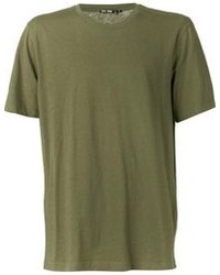 T-shirt girocollo verde scuro di BLK DNM