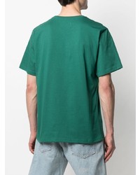 T-shirt girocollo verde scuro di Buscemi