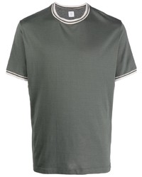 T-shirt girocollo verde scuro di Eleventy