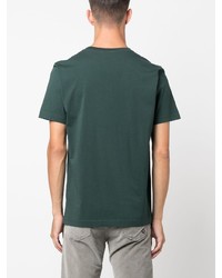 T-shirt girocollo verde scuro di Ron Dorff