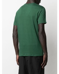 T-shirt girocollo verde scuro di Lacoste