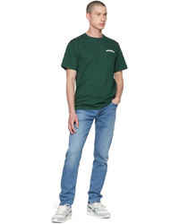 T-shirt girocollo verde scuro di Cowgirl Blue Co