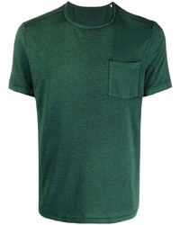 T-shirt girocollo verde scuro di John Varvatos