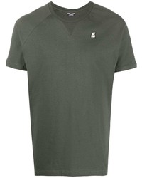 T-shirt girocollo verde scuro di K-Way