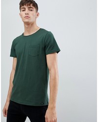 T-shirt girocollo verde scuro di Lee