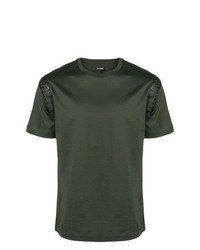 T-shirt girocollo verde scuro di Les Hommes