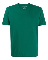 T-shirt girocollo verde scuro di Majestic Filatures