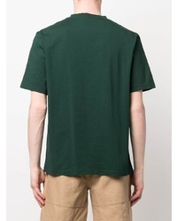T-shirt girocollo verde scuro di Wood Wood