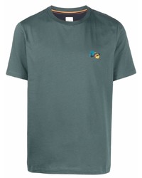 T-shirt girocollo verde scuro di Paul Smith