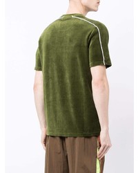 T-shirt girocollo verde scuro di Fila
