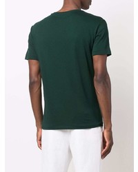 T-shirt girocollo verde scuro di Polo Ralph Lauren