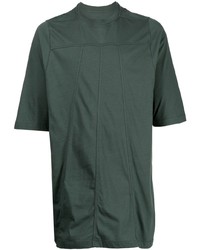 T-shirt girocollo verde scuro di Rick Owens
