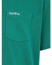 T-shirt girocollo verde scuro di Supreme