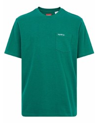 T-shirt girocollo verde scuro di Supreme