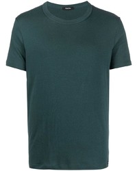 T-shirt girocollo verde scuro di Tom Ford