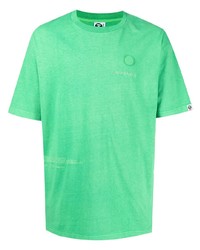 T-shirt girocollo verde di AAPE BY A BATHING APE