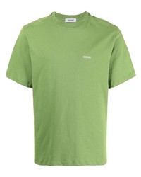 T-shirt girocollo verde di Adish