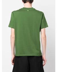 T-shirt girocollo verde di Ami Paris