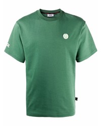 T-shirt girocollo verde di Gcds