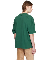 T-shirt girocollo verde di Tommy Jeans