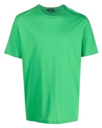T-shirt girocollo verde di Herno