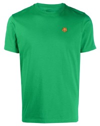 T-shirt girocollo verde di Kenzo