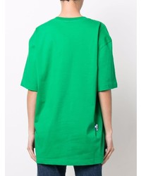 T-shirt girocollo verde di Ader Error