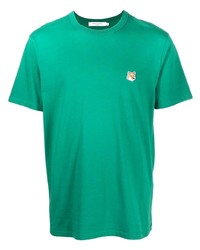 T-shirt girocollo verde di MAISON KITSUNÉ