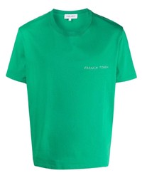 T-shirt girocollo verde di Maison Labiche