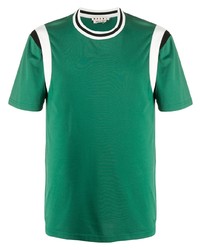 T-shirt girocollo verde di Marni