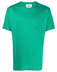 T-shirt girocollo verde di MC2 Saint Barth