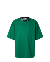 T-shirt girocollo verde di Monkey Time