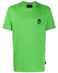 T-shirt girocollo verde di Philipp Plein