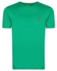 T-shirt girocollo verde di Polo Ralph Lauren