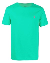 T-shirt girocollo verde di Polo Ralph Lauren