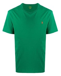 T-shirt girocollo verde di Ralph Lauren