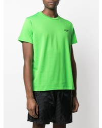 T-shirt girocollo verde di Moschino