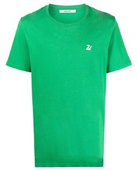T-shirt girocollo verde di Zadig & Voltaire