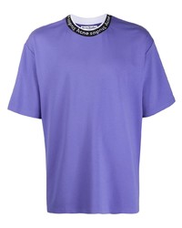 T-shirt girocollo viola chiaro di Acne Studios