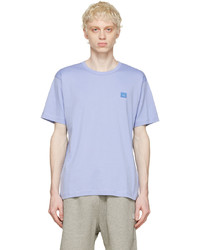 T-shirt girocollo viola chiaro di Acne Studios